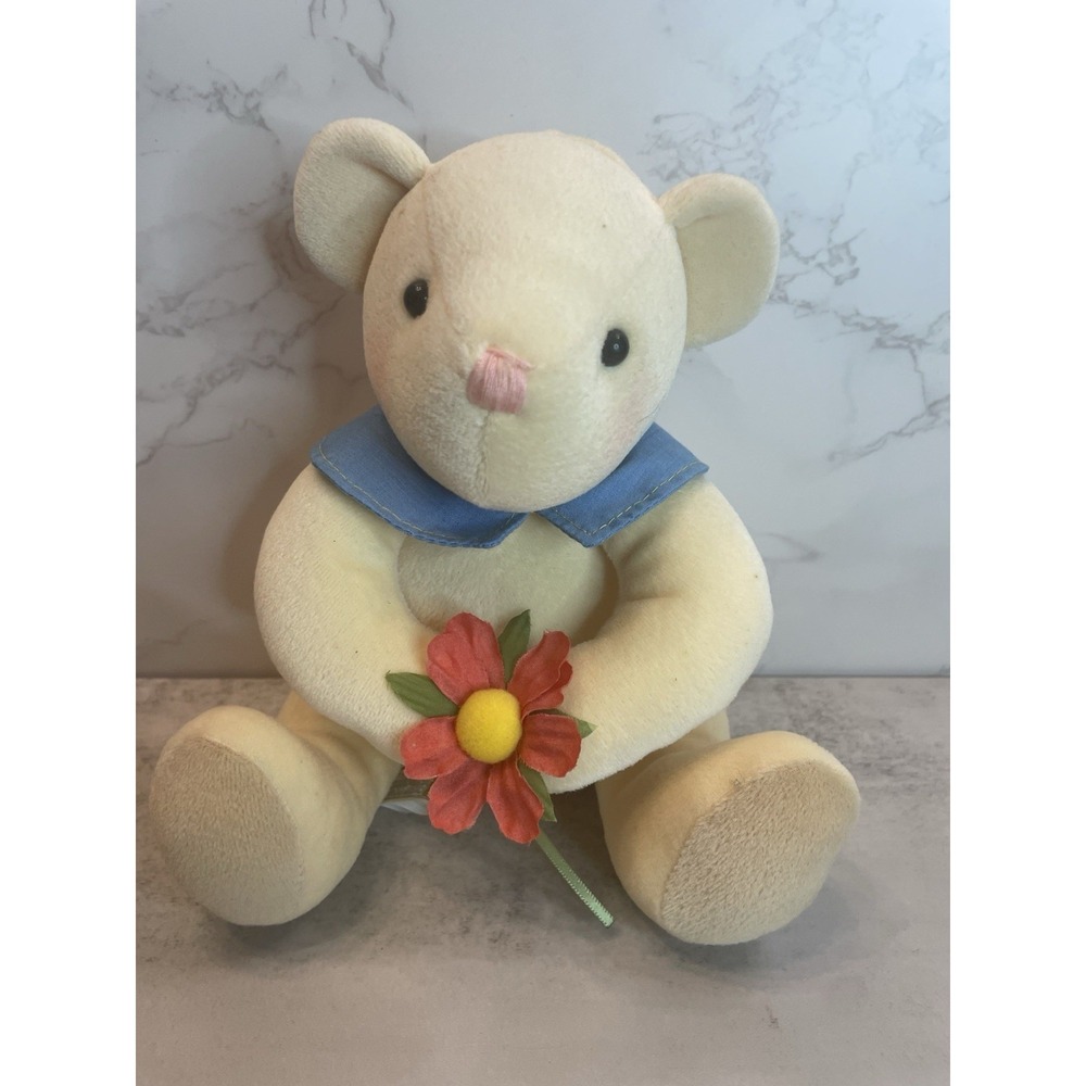 Hallmark White Bear Plush Stuffed Animal Polar bear Teddy Bear 7"